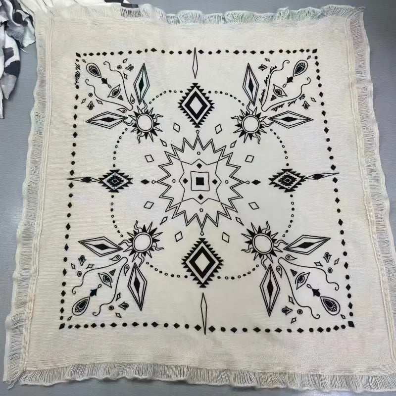 Custom Screen Printed Knit Scarf 60x60 OEM/ODM - WholesaleAprilSu