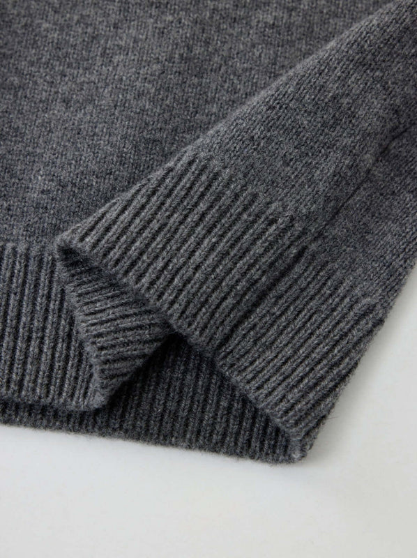 Unisex Cashmere Sweater OEM - Mock Neck & V - Neck Manufacturer - aprilsu