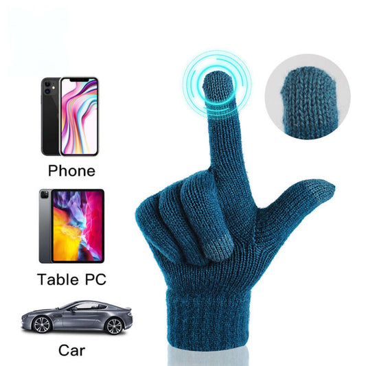 OEM touchscreen gloves for use with phone, table PC, and car touchscreens, showcasing diamond pattern design.