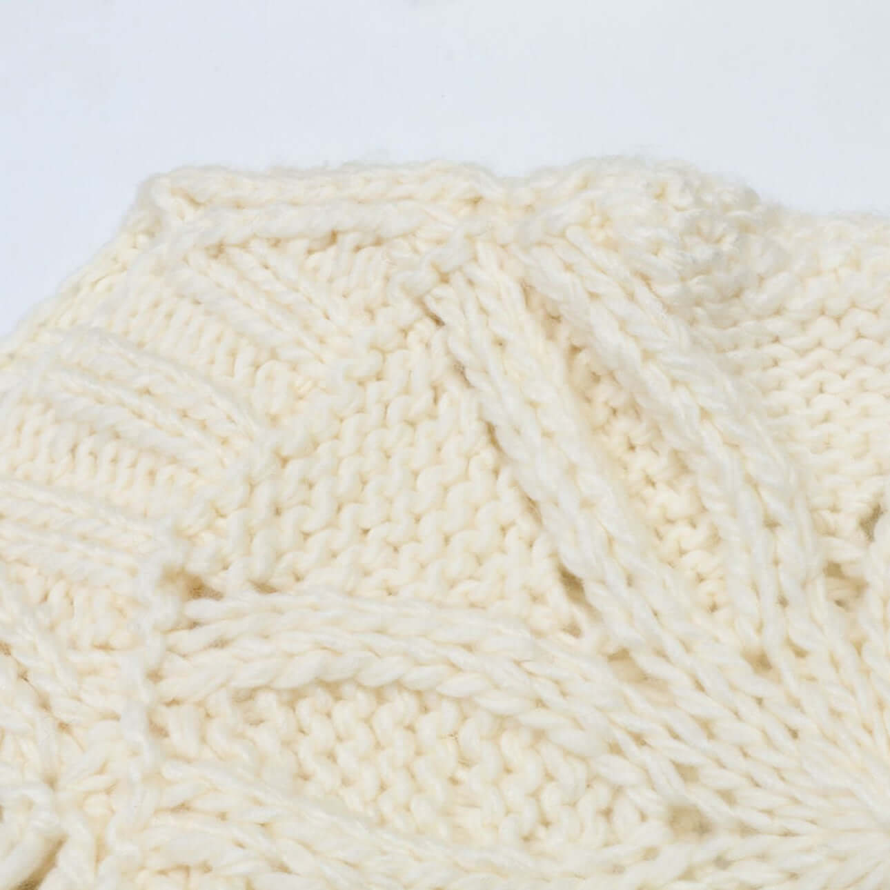 Hand crochet openwork sweater manufacturer detailed view of intricate floral openwork pattern