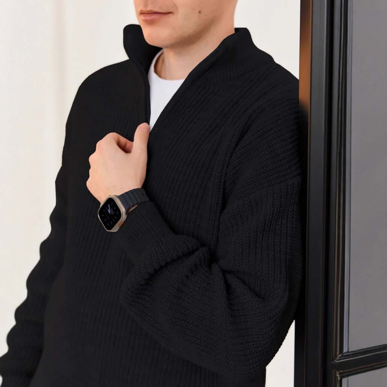 Men's Half Zip Sweater OEM/ODM | Custom – AprilSu