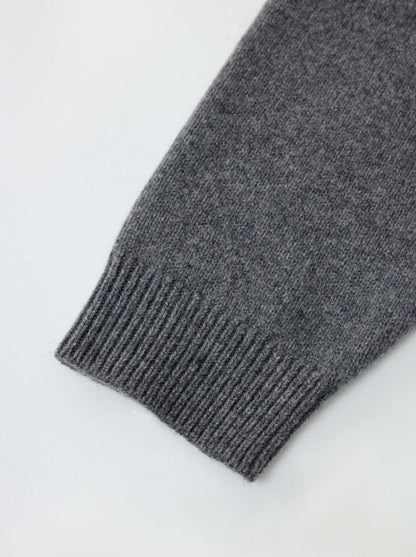 Unisex Cashmere Sweater OEM - Sleeve Cuff Detail