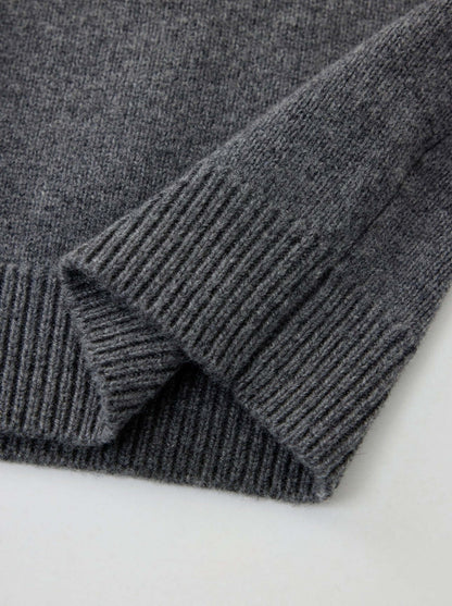 Unisex Cashmere Sweater OEM - Hem Detail