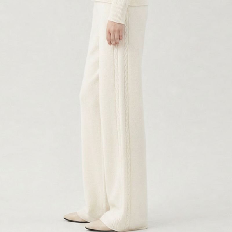 Women’s Merino Wool Knit Trousers | Custom OEM ODM - WholesaleAprilSu