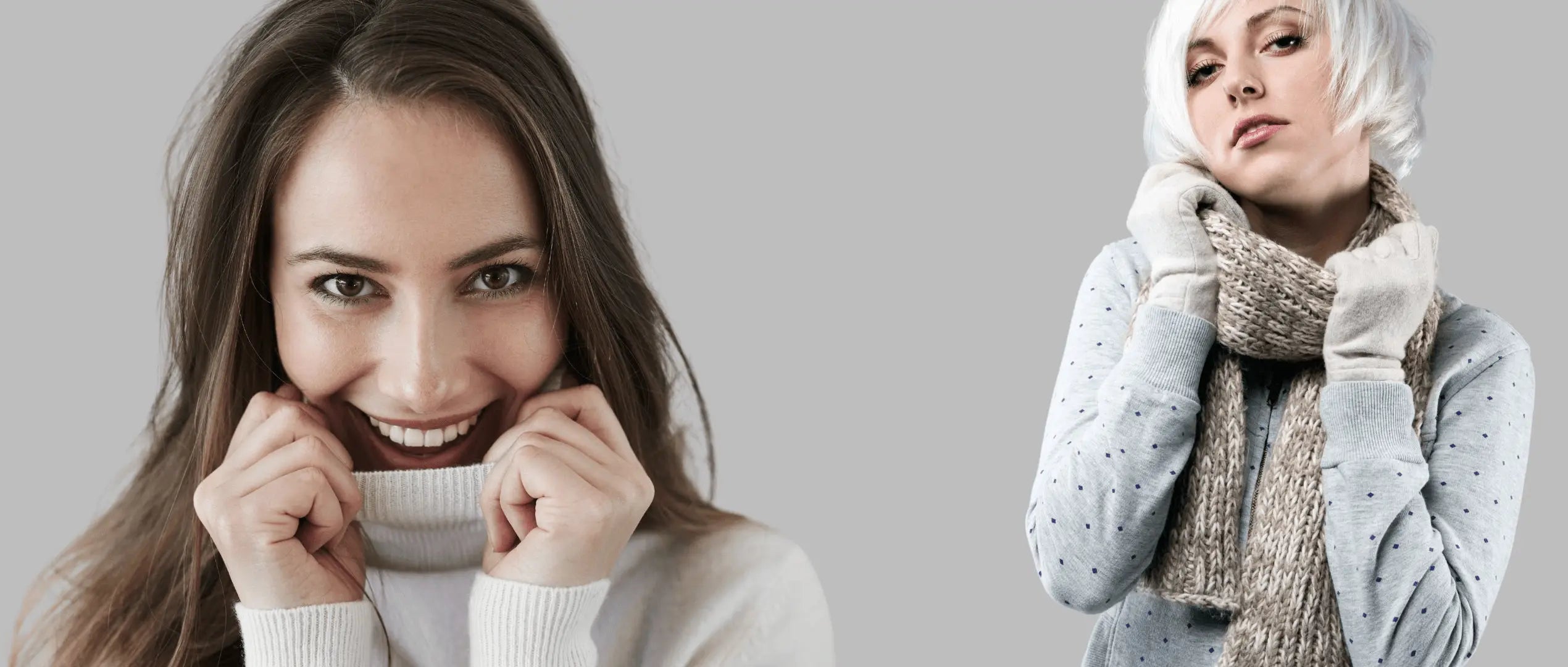 High-neck wool sweater on model for B2B buyers, highlighting product texture, fit, and commercial appeal for your store.