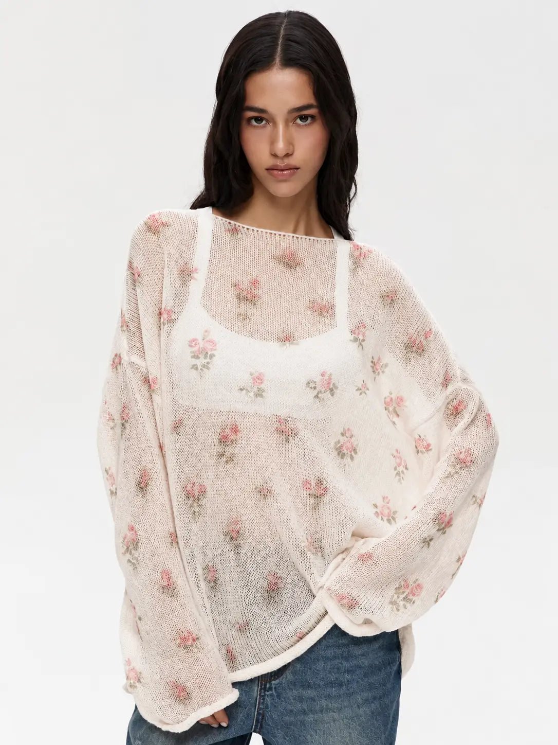 Women’s Sheer Bell Sleeve Sweater OEM/ODM - WholesaleAprilSu